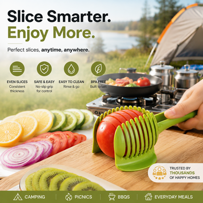 Kitchen Fruit & Vegetable Slicing Guide