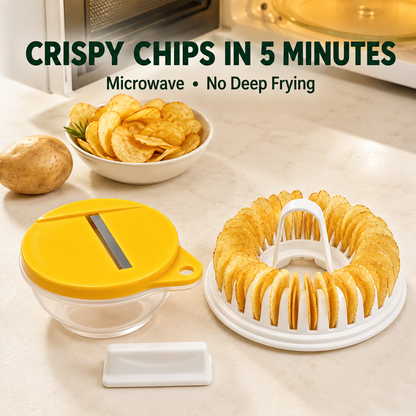 Microwave Potato Chip Maker with Slicer Set